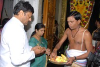 Chiru Visit Film Nagar Temple Photos